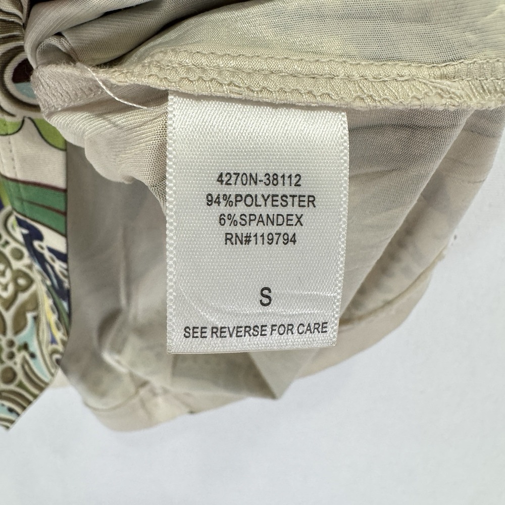 One World Top Womens Small Green Brown Embellished Whimsigoth Fairy Grunge Tunic - Picture 11 of 16